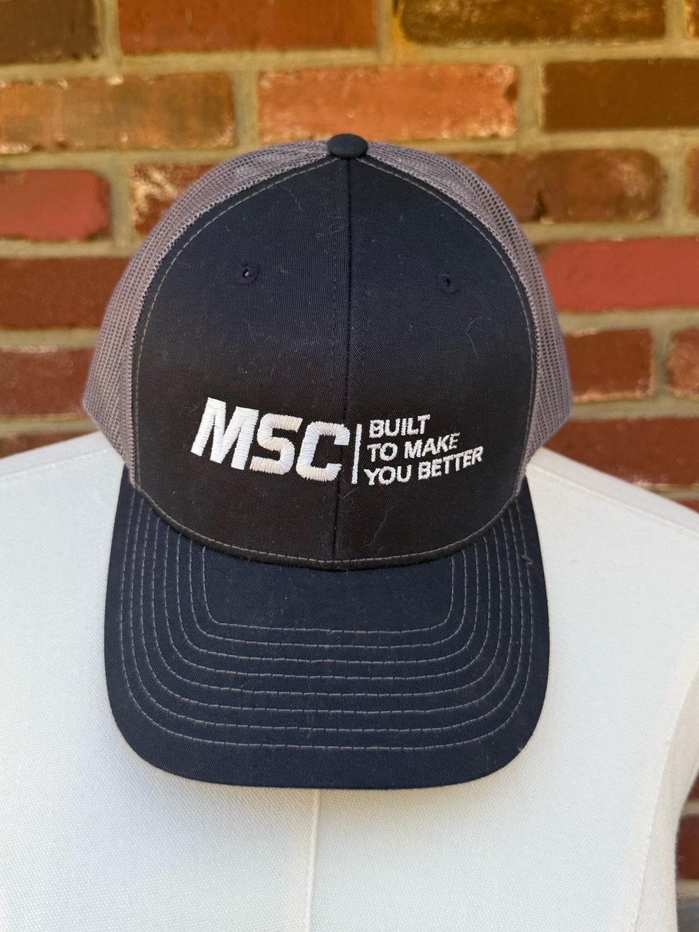 MSC Navy and Gray Trucker Hat - Built to Make You Better